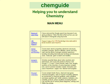 Tablet Screenshot of chemguide.co.uk